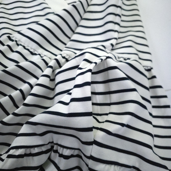 Eliza J Black and White Striped Casual Dress - Picture 10 of 12